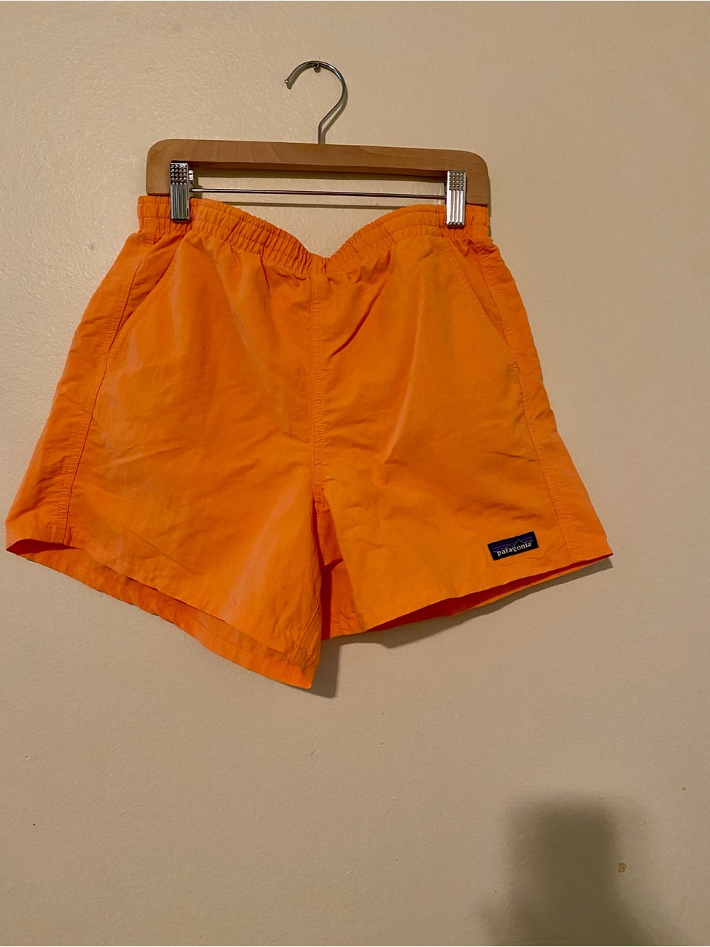 Patagonia Bright Orange Athletic Shorts